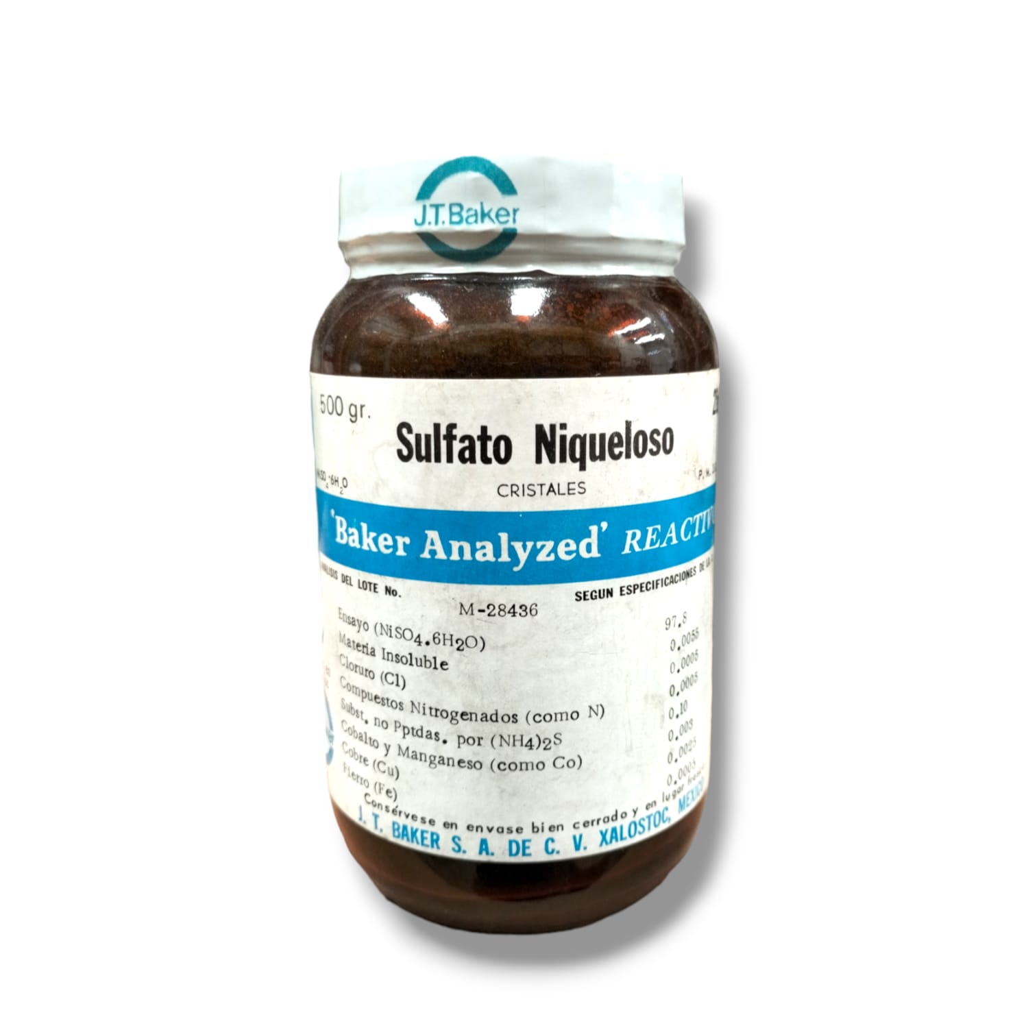 Sulfato Niqueloso Hexahidratado